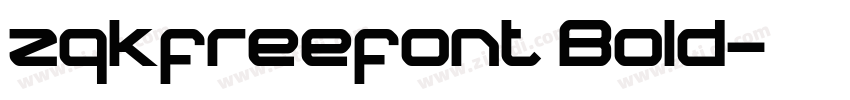 zqkfreefont Bold字体转换